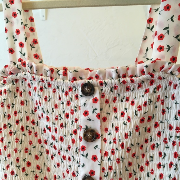 White Dress with Spring Flowers - Picture 3 of 6